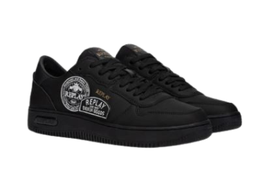 Replay Epic M Badges Lace-Up Sneakers Black - Image 3