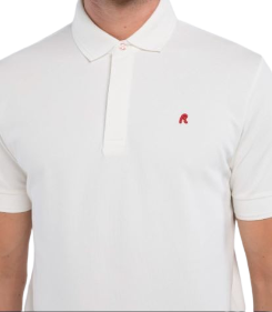 Replay Regular-Fit Polo Shirt with Embroidery White - Image 2
