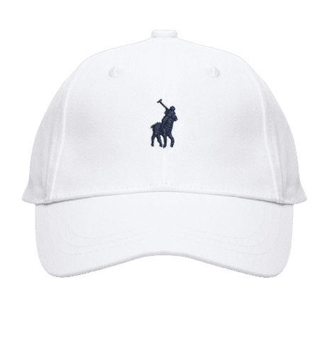 Polo 6 Panel Classic Peak Cap White