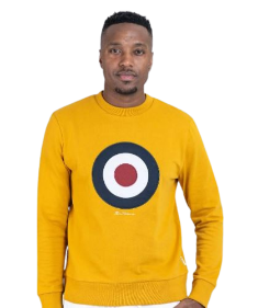 Ben Sherman Target EMB Crew Fleece Dijon - Image 2