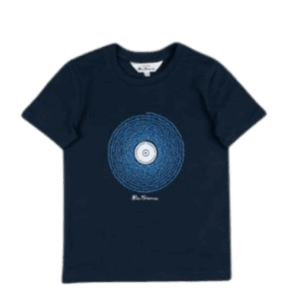 Ben Sherman Kids Sound Waves Tee Navy