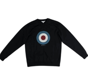 Ben Sherman Target EMB Crew Fleece Black