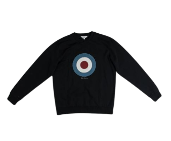 Ben Sherman Target EMB Crew Fleece Black