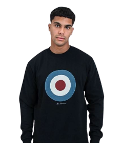 Ben Sherman Target EMB Crew Fleece Black - Image 2