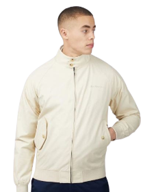 Ben Sherman Signature Harrington Jacket - Cream