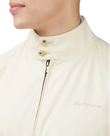Ben Sherman Signature Harrington Jacket - Cream - Image 3