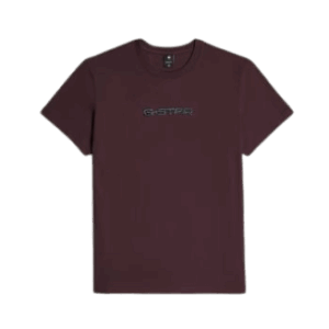 G-Star Raw Gel Print T-Shirt Maroon