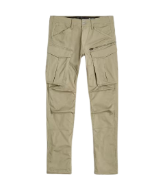 Rovic Zip 3D Regular Tapered Pants Beige