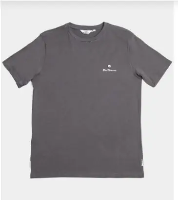 Ben Sherman Essential Crew Neck Tee Charcoal
