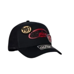 Replay Cap with patch and vintage effect Black