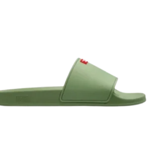 Diesel Sa-Swim-Rubber pool slides with D logo Olivine