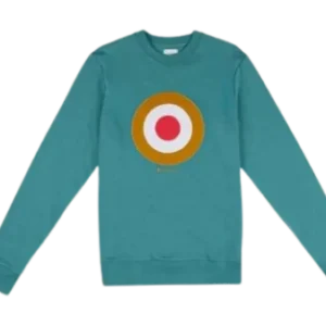 Ben Sherman Target EMB Crew Fleece Aqua Teal