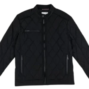 Ben Sherman Quilted Bomber Jacket Black
