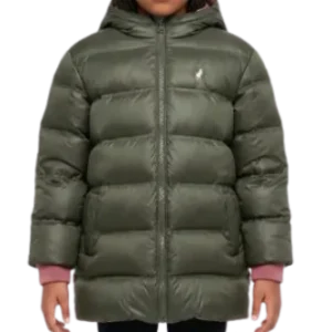Polo Ziyanda  Longer Length Puffer Jacket Olive