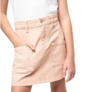 Polo Girls Ellie Denim Skirt Dust Pink